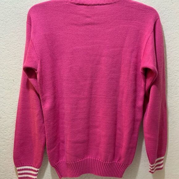 The Bubble Tennis Sweater pink white size S - Picture 2 of 9